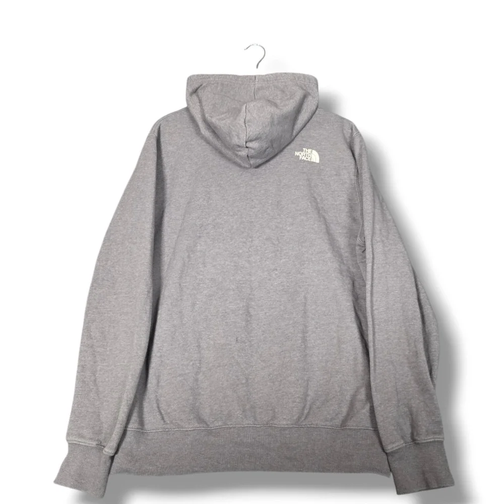 The North Face Pullover Hoodie Mens Large Grey 1966 Graphic Circular Design Logo